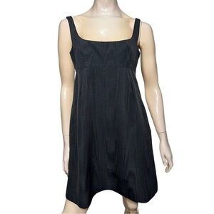 Milly Bergdorf Goodman Women’s Size 8 Black Contrast Fuchsia Pink Babydoll Dress